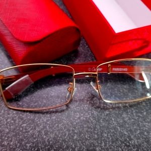 Men gold frame Cartier frames